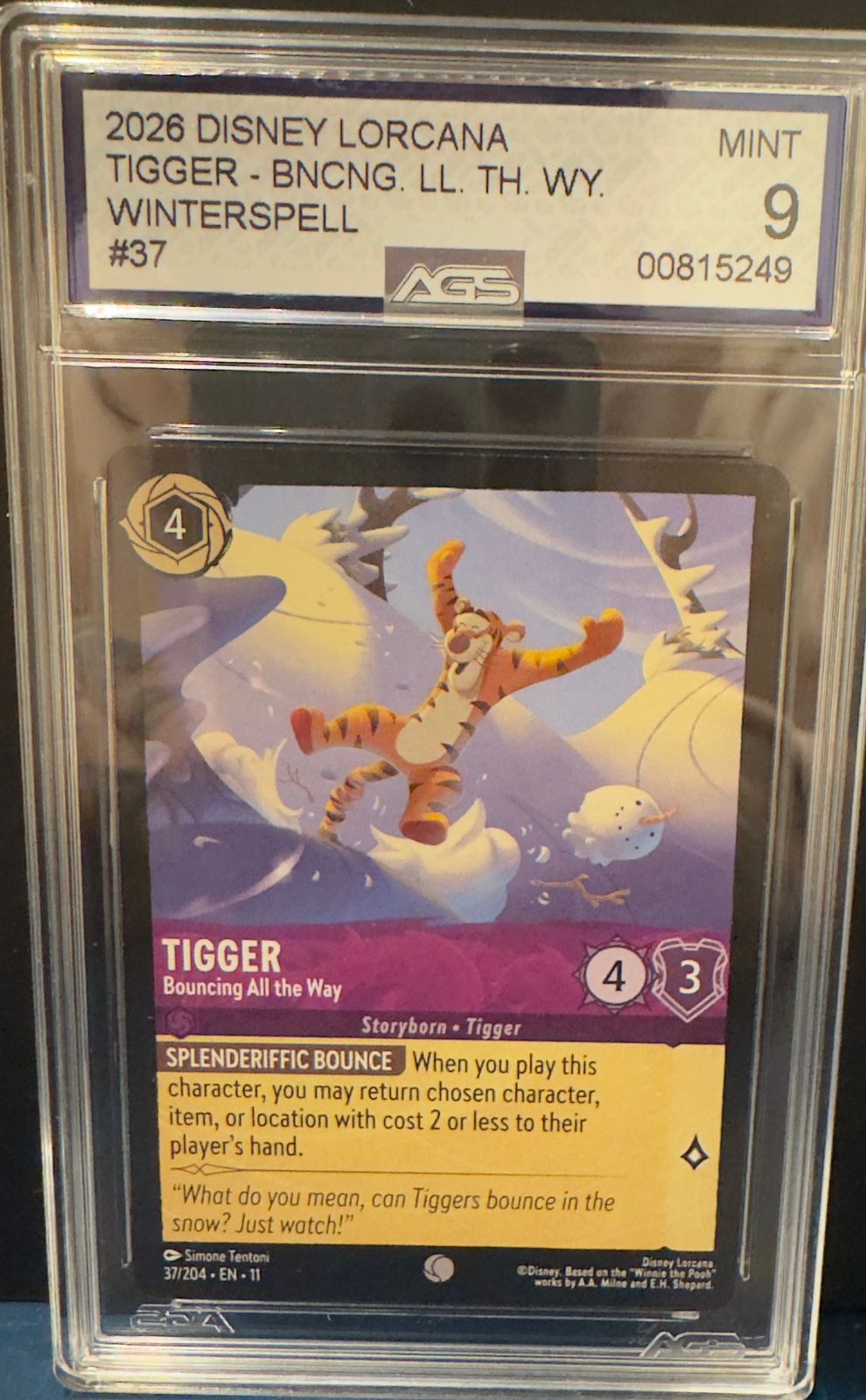 Tigger AGS 9 (Lorcana)