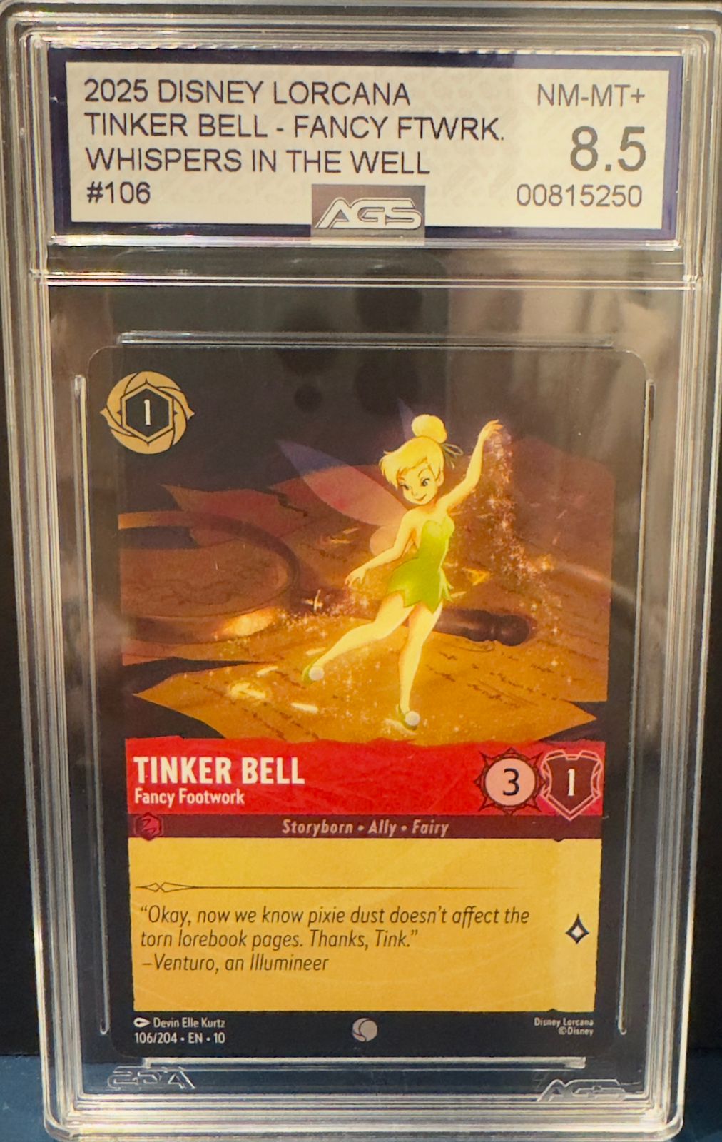 Tinker Bell AGS 8.5 (Lorcana)